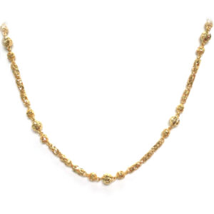 Rantai Leher Tiang+Bola 批珠间圆筒颈链